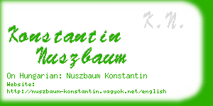 konstantin nuszbaum business card